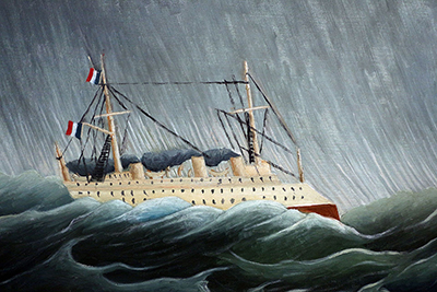 The Ship in the Tempest Henri Rousseau